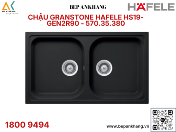 CHẬU ĐÁ GRANSTONE HAFELE MÀU ĐEN  HS19 - GEN2R90 570.35.380